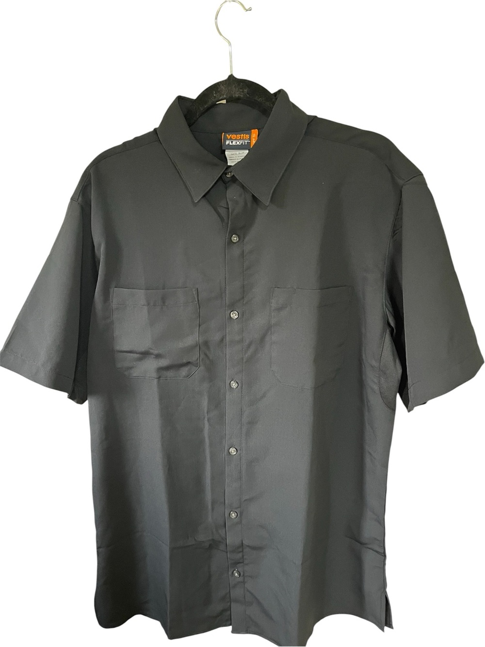 NWOT Vestis Flex Fit UPF 50t Black Shirt Sz Large